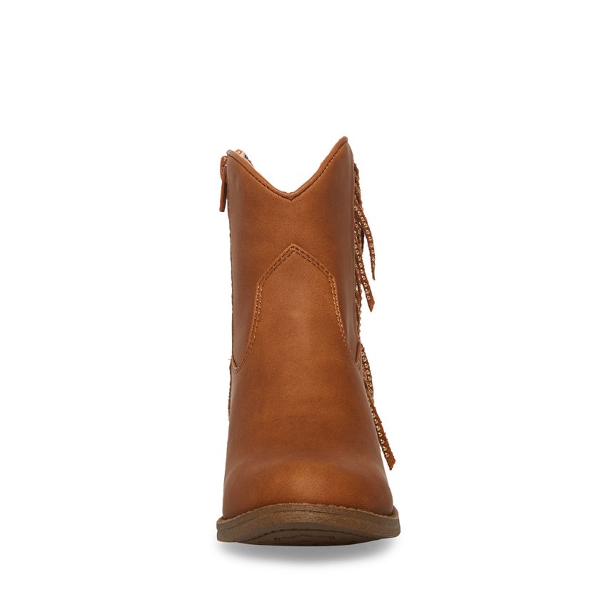 Brown Steve Madden Jwillaa Kids' Ankle Boots | PH 0834HOE